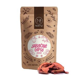 NATU Jablečné chipsy jahodové 45 g