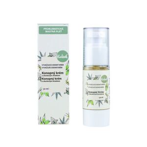 Kvitok Denní konopný krém pro mastnou pleť 30 ml